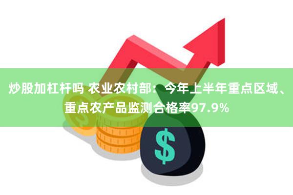 炒股加杠杆吗 农业农村部：今年上半年重点区域、重点农产品监测合格率97.9%